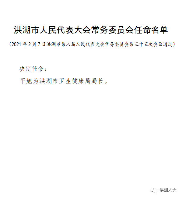 洪湖市医疗保障局人事任命动态解读